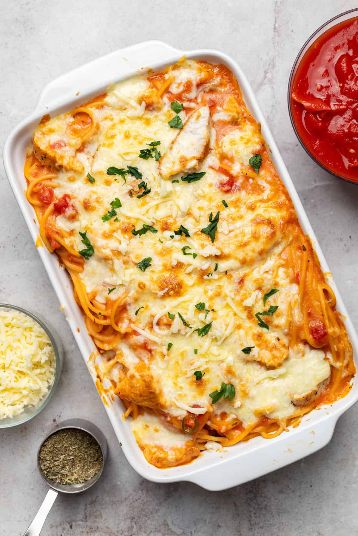 Chicken Spaghetti Recipe - foodfaithfitness