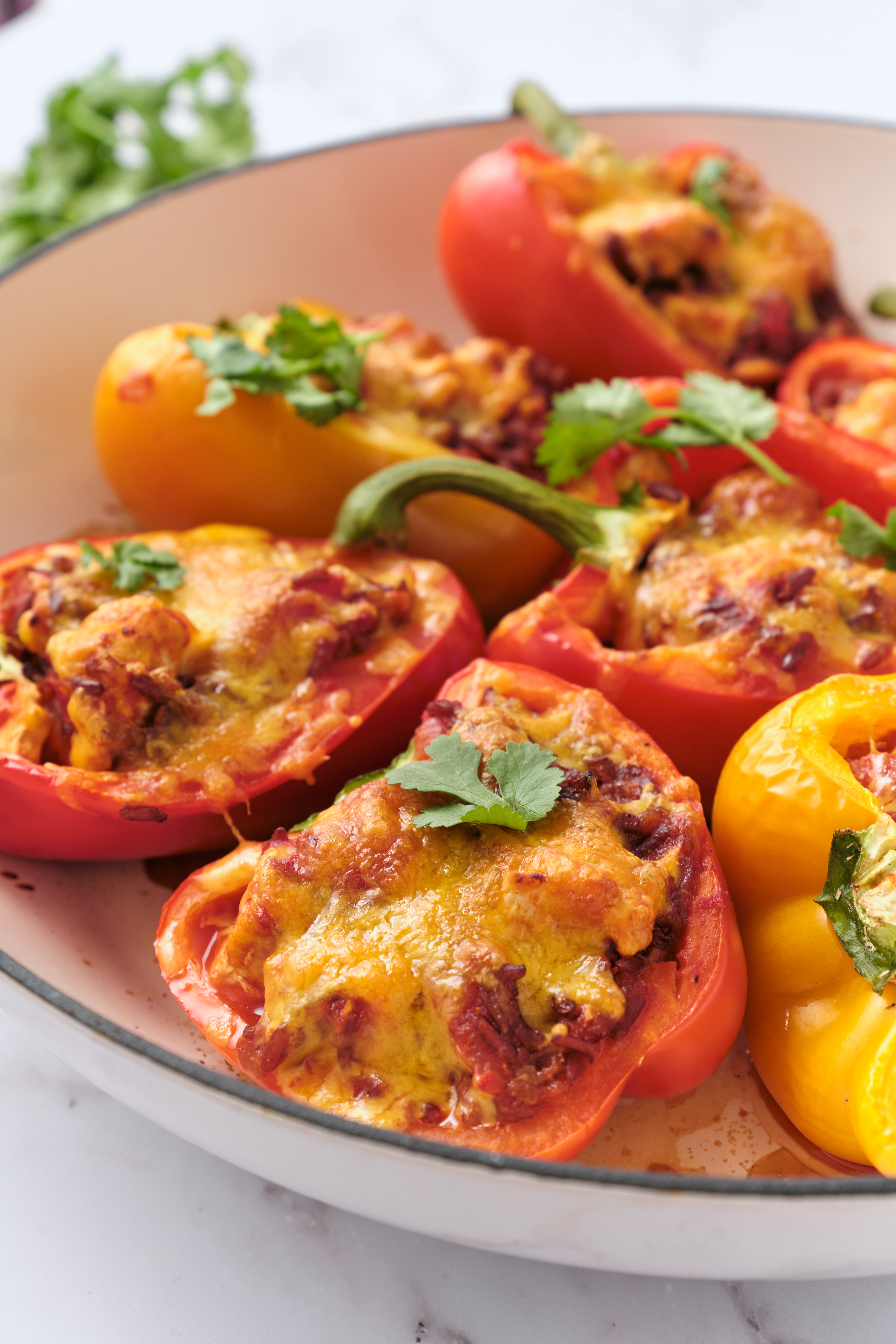 Chicken filled peppers - foodfaithfittness