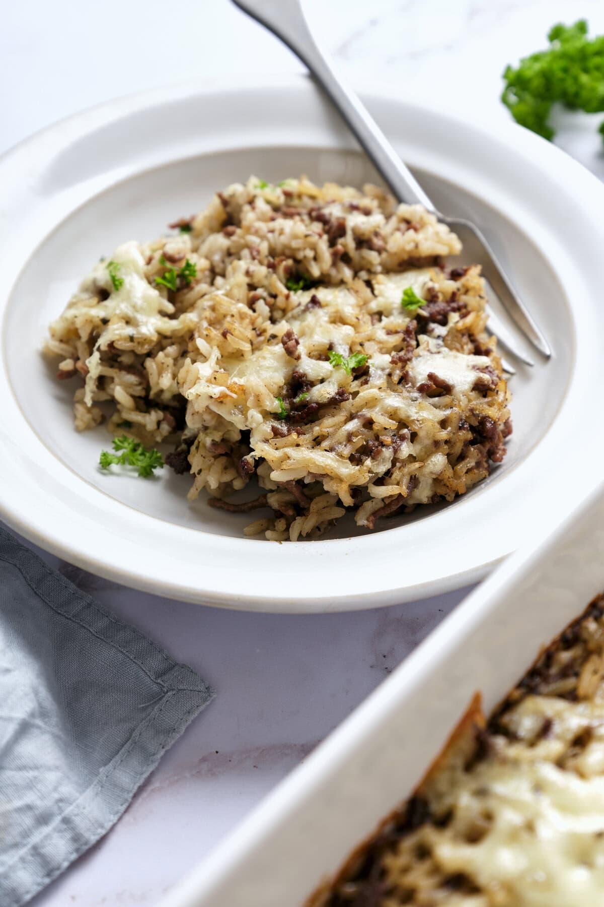 Hamburger Rice Casserole - foodfaithfitness