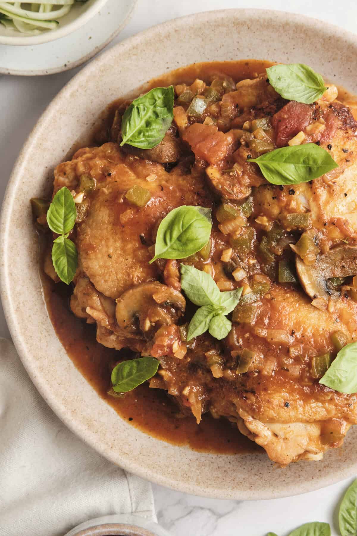 Instant-Pot Chicken Cacciatore - foodfaithfitness