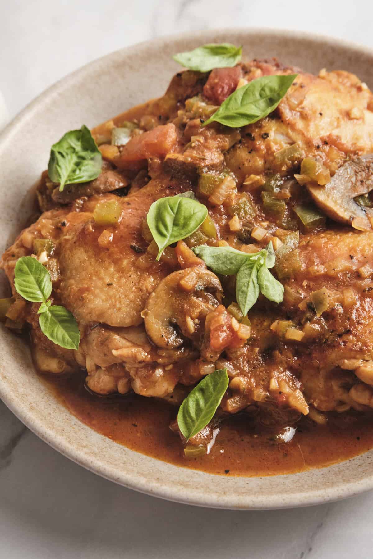 Instant-Pot Chicken Cacciatore - foodfaithfitness
