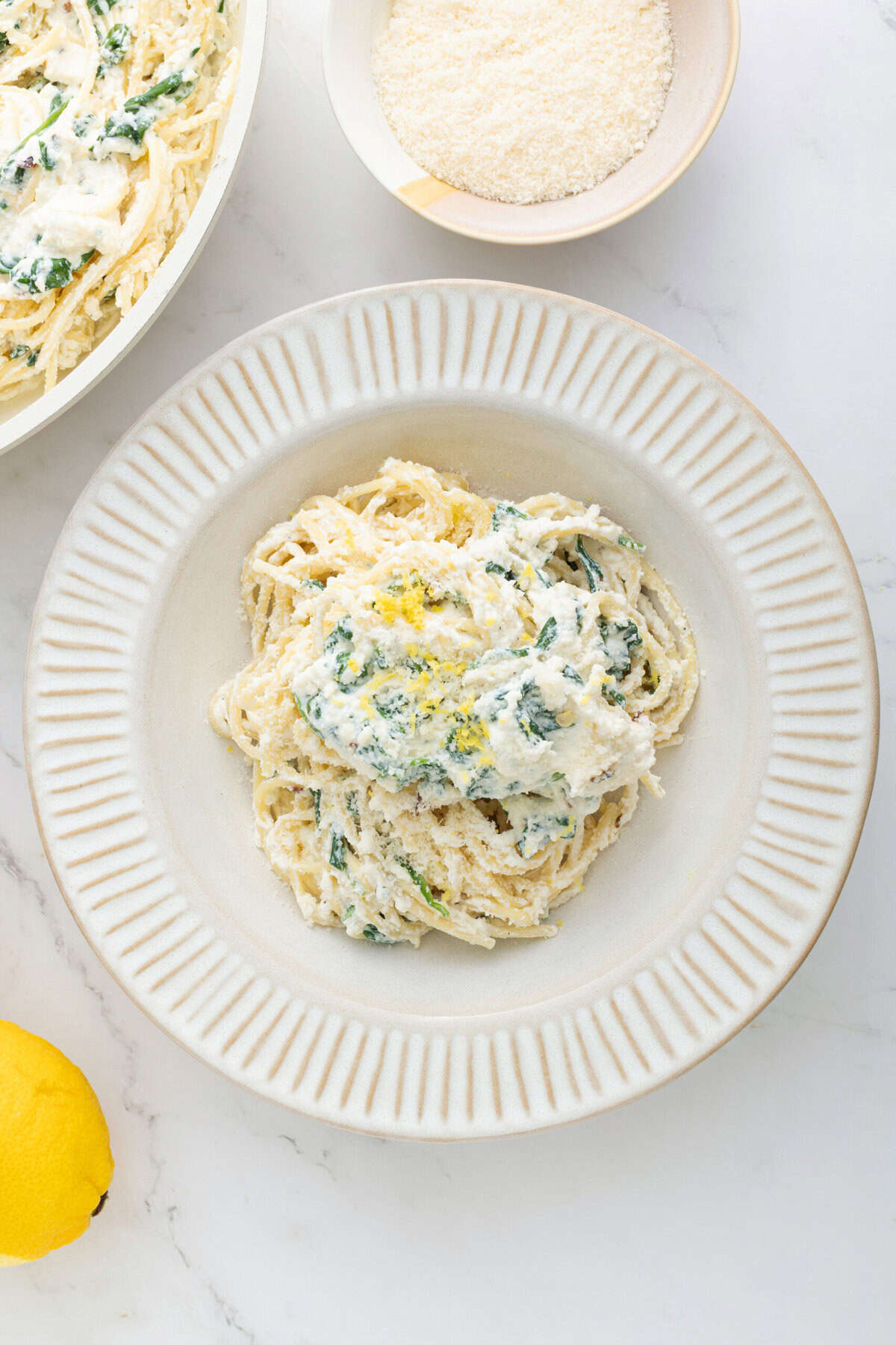 Lemon Ricotta Pasta - foodfaithfitness