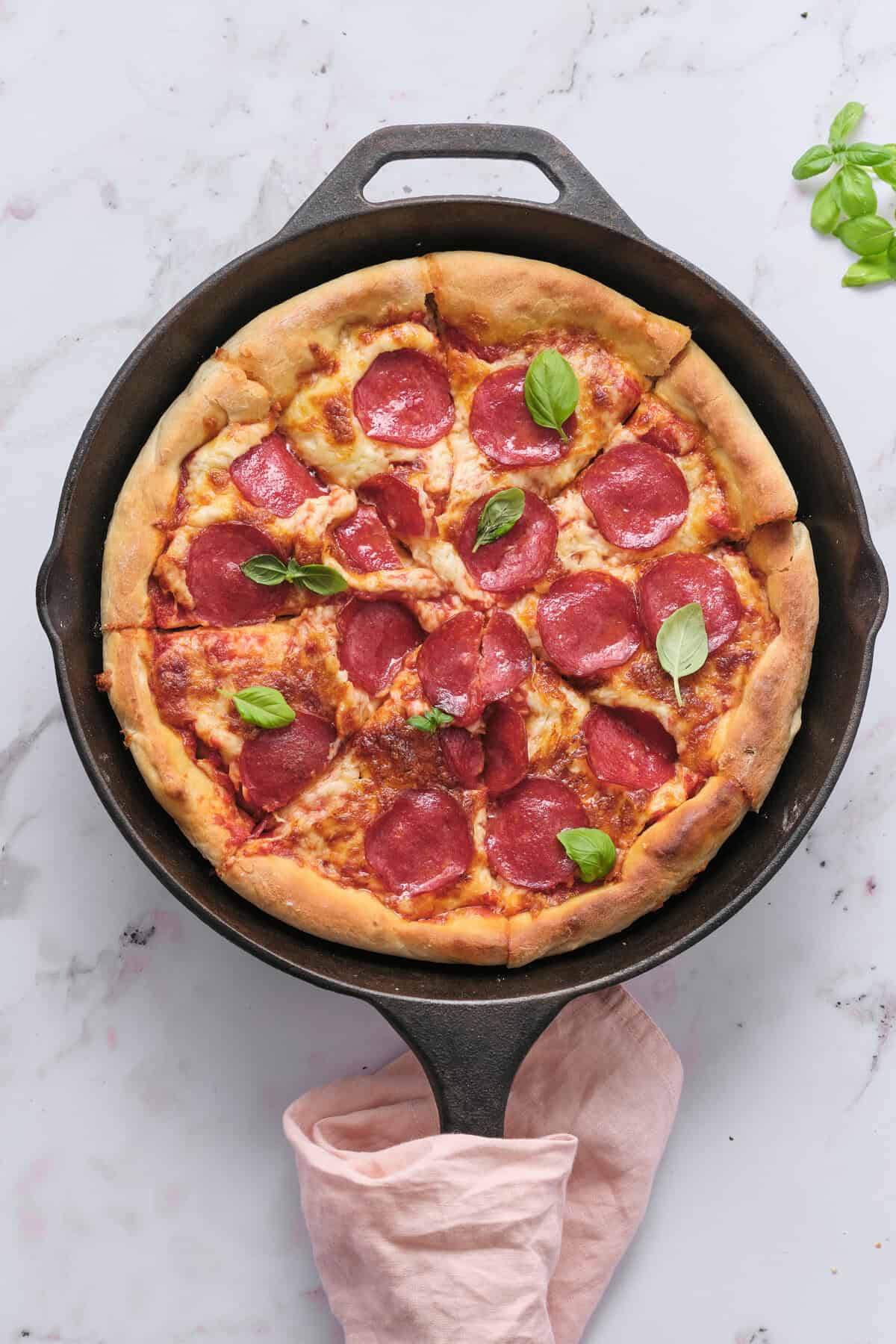 Pan Pizza Recipe - foodfaithfitness