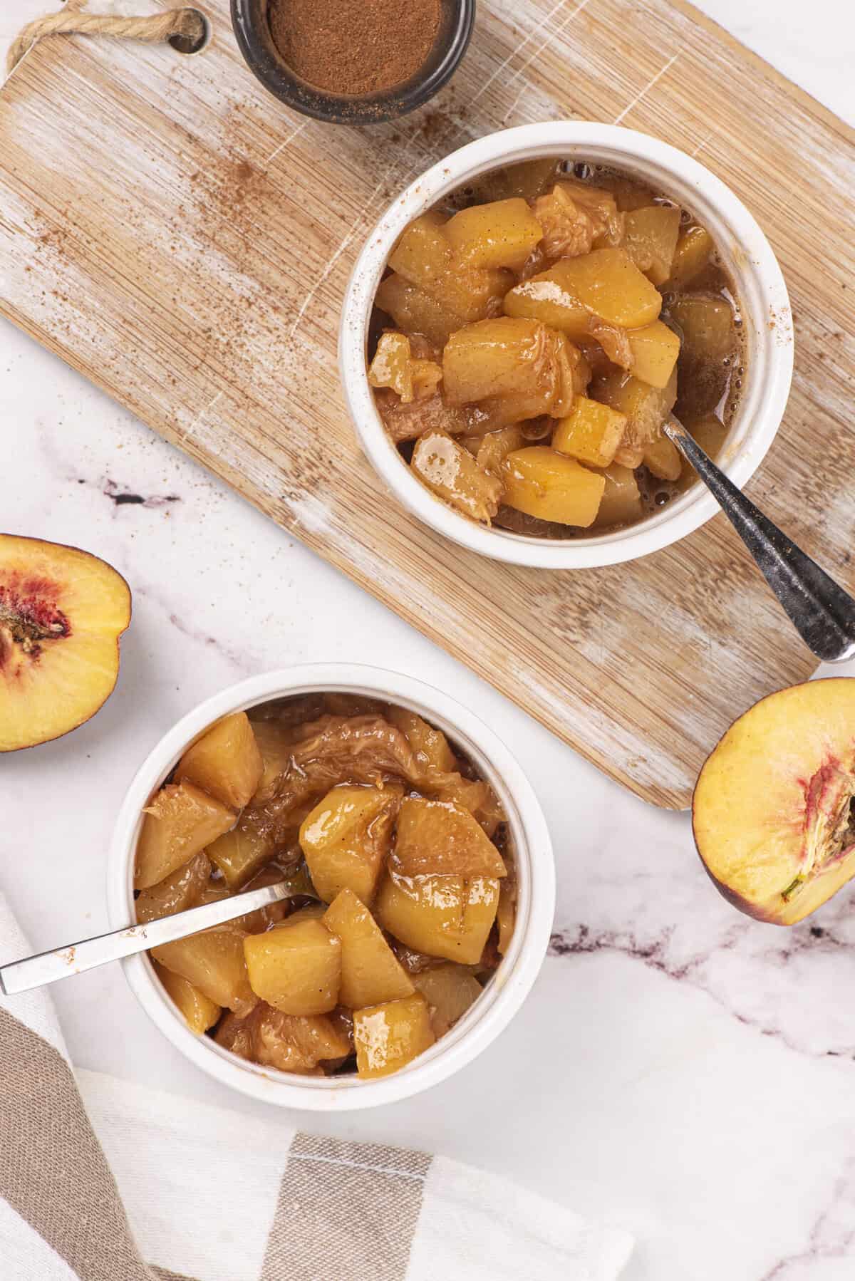 Peach Compote - foodfaithfitness