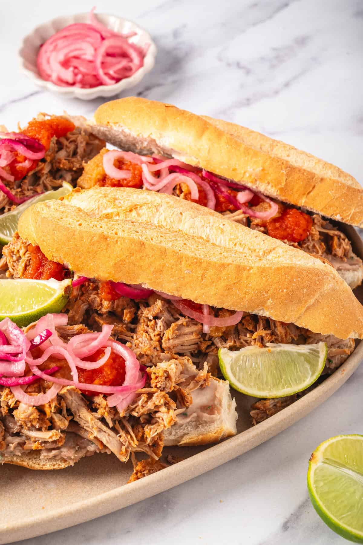 Pork Carnitas Torta - foodfaithfitness