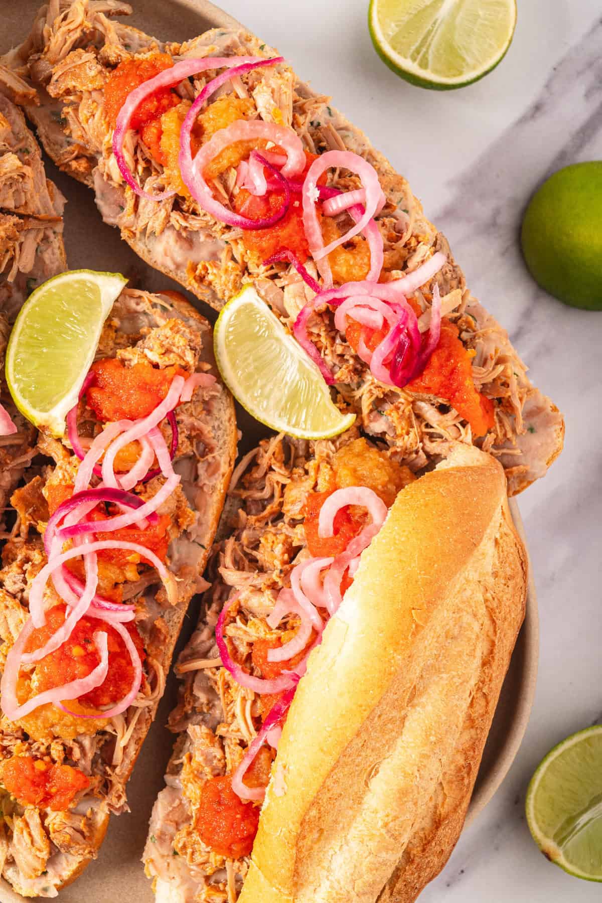 Pork Carnitas Torta - foodfaithfitness