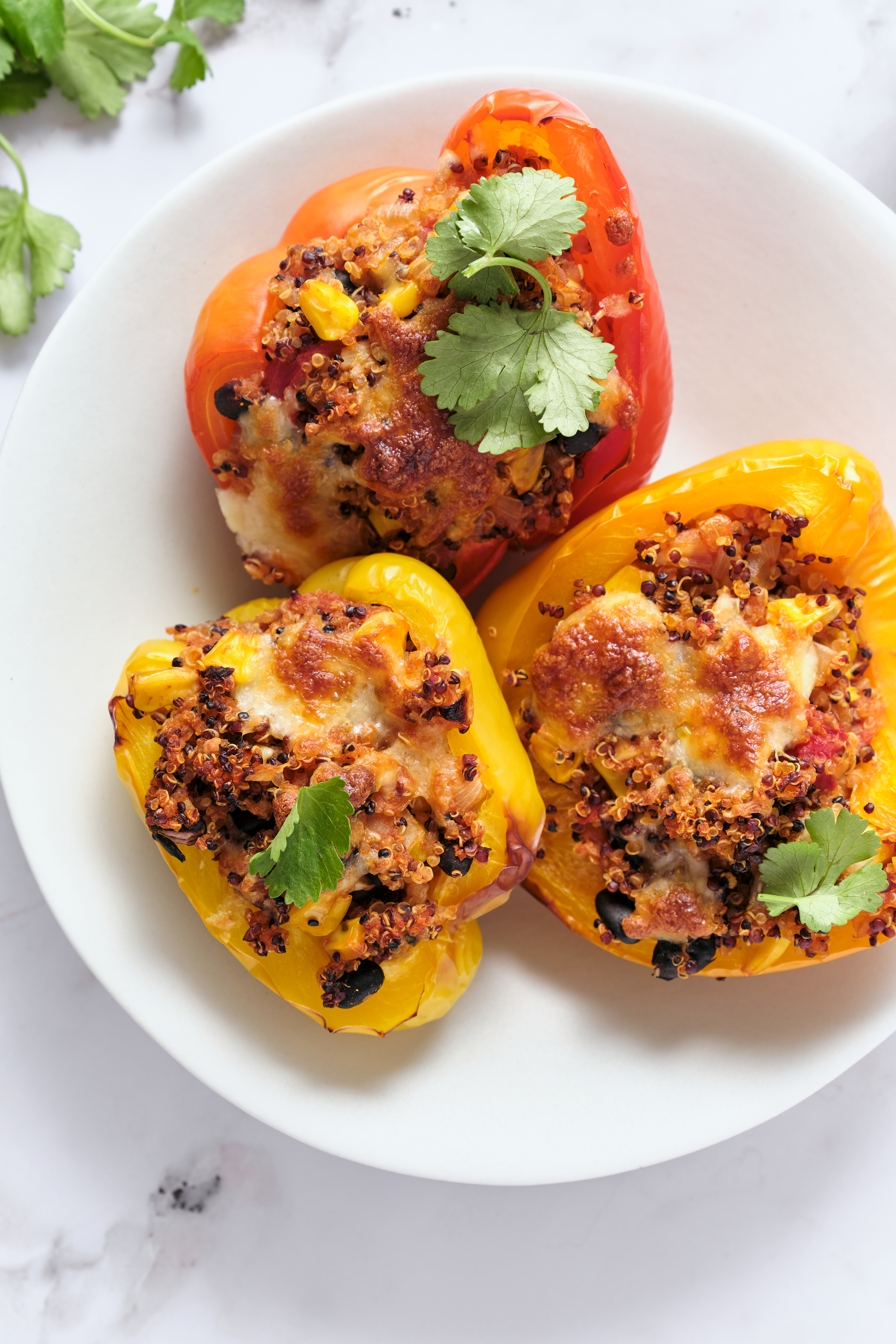 Quinoa Stuffed Peppers - foodfaithfitness