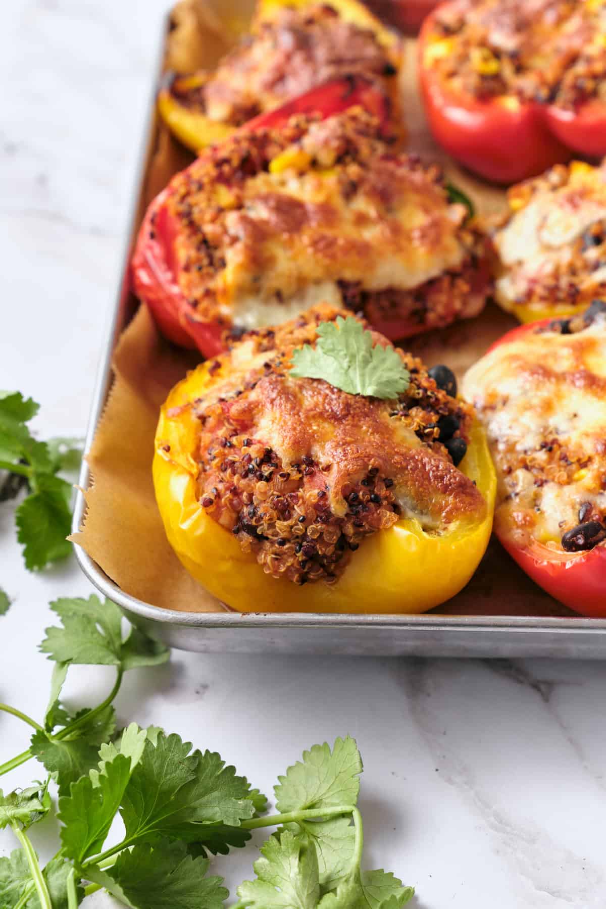 Quinoa Stuffed Peppers - foodfaithfitness