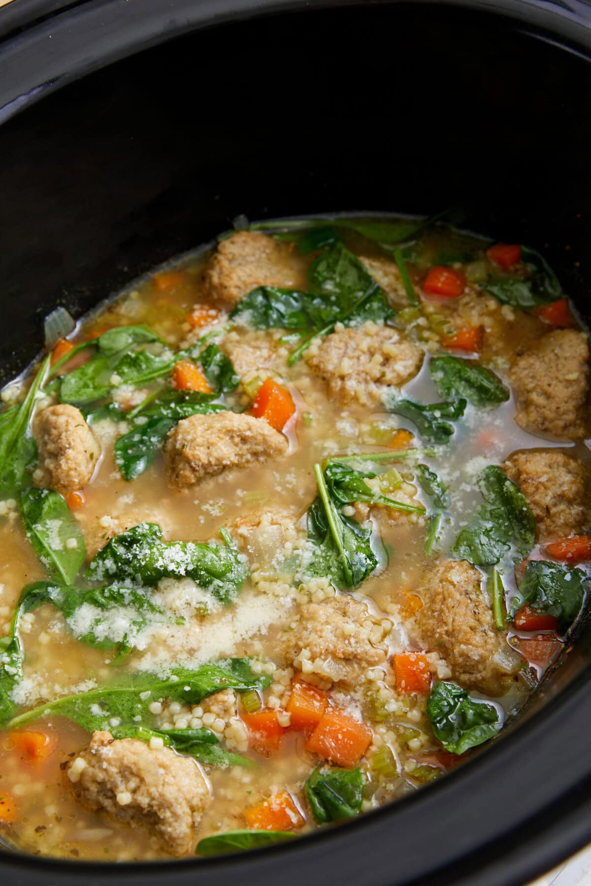 Slow-Cooker Italian Wedding Soup - foodfaithfitness