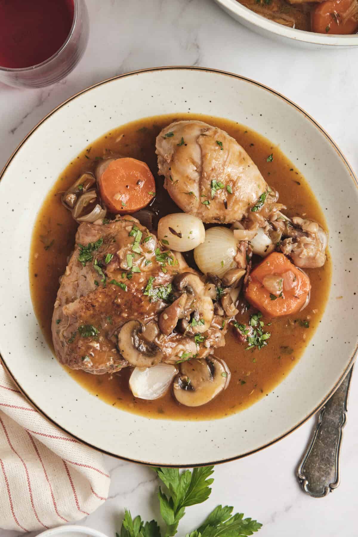 Coq Au Vin - foodfaithfitness