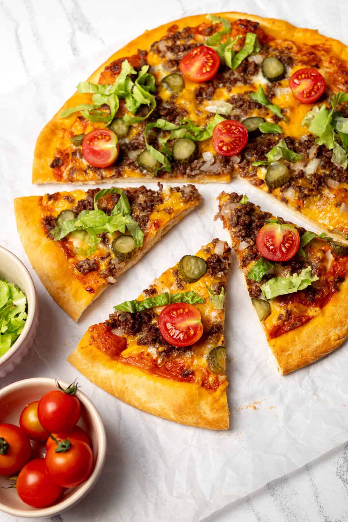 Cheeseburger Pizza - foodfaithfitness
