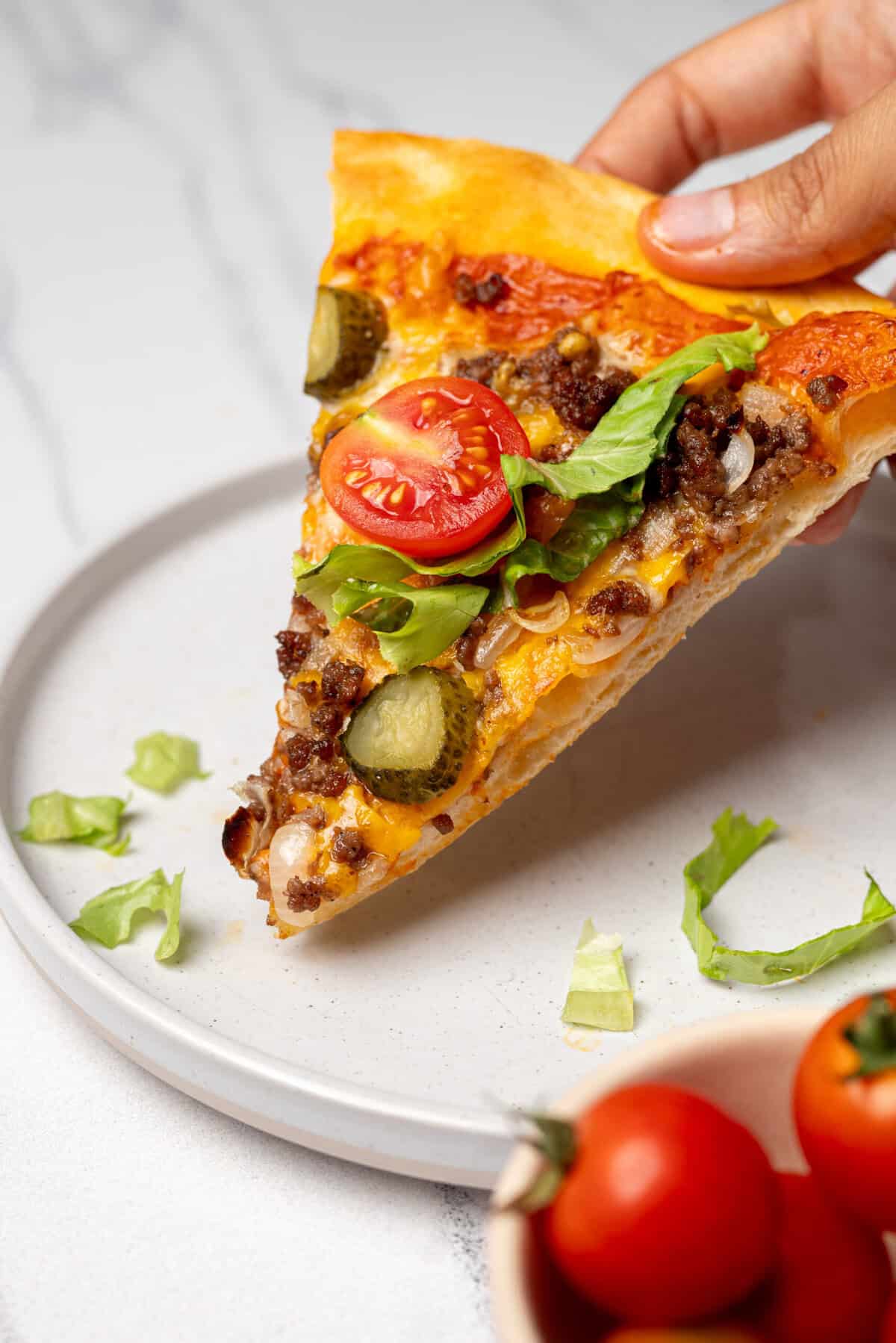 Cheeseburger Pizza - foodfaithfitness