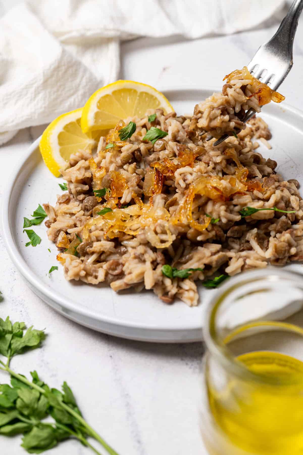 Mujadara Recipe - foodfaithfitness