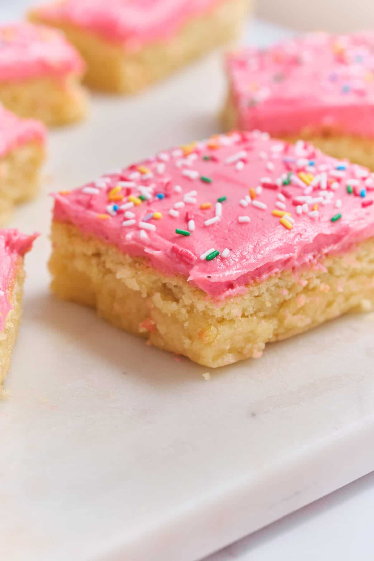 Sugar Cookie Bars Recipe - foodfaithfitness