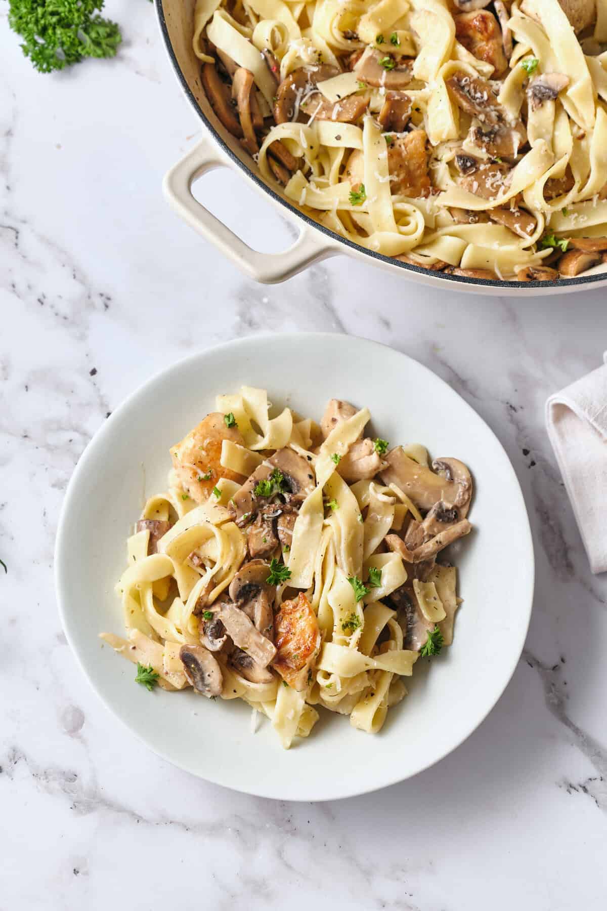 Chicken Marsala Pasta - foodfaithfitness