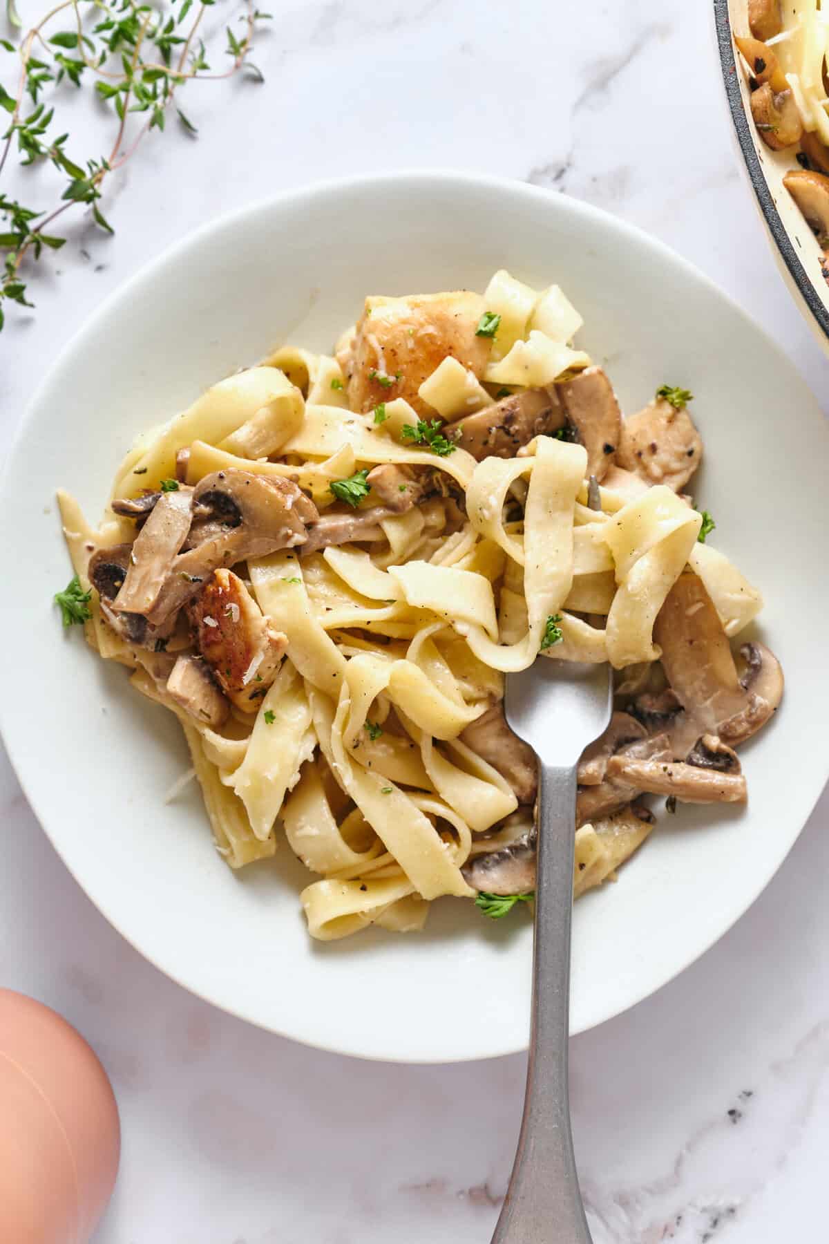 Chicken Marsala Pasta - foodfaithfitness