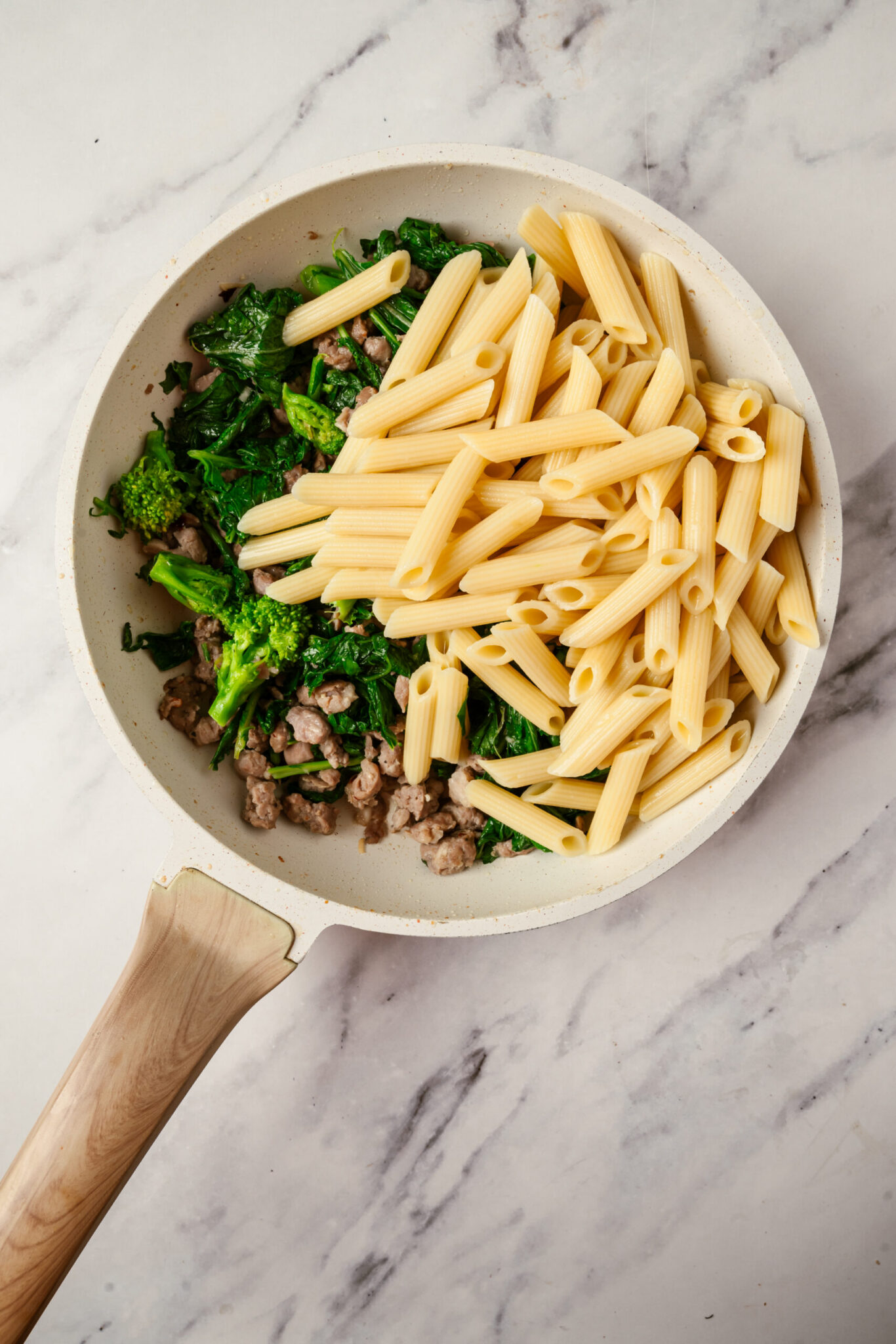 Broccoli Rabe And Sausage Pasta - Food Faith Fitness