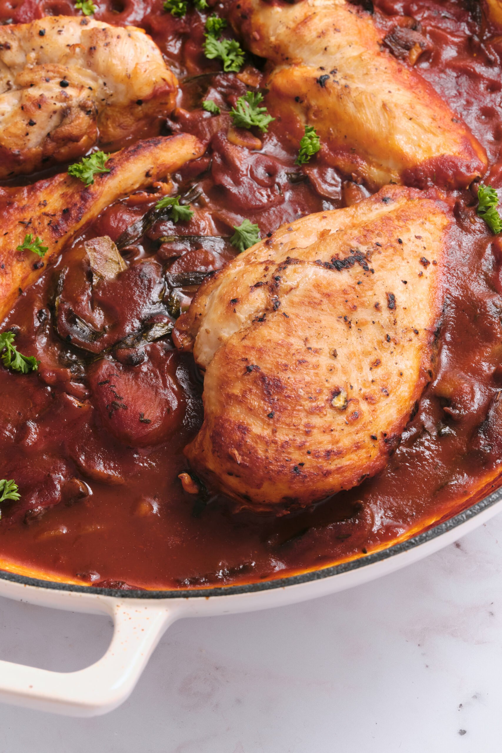 Chicken Chasseur Recipe - foodfaithfitness
