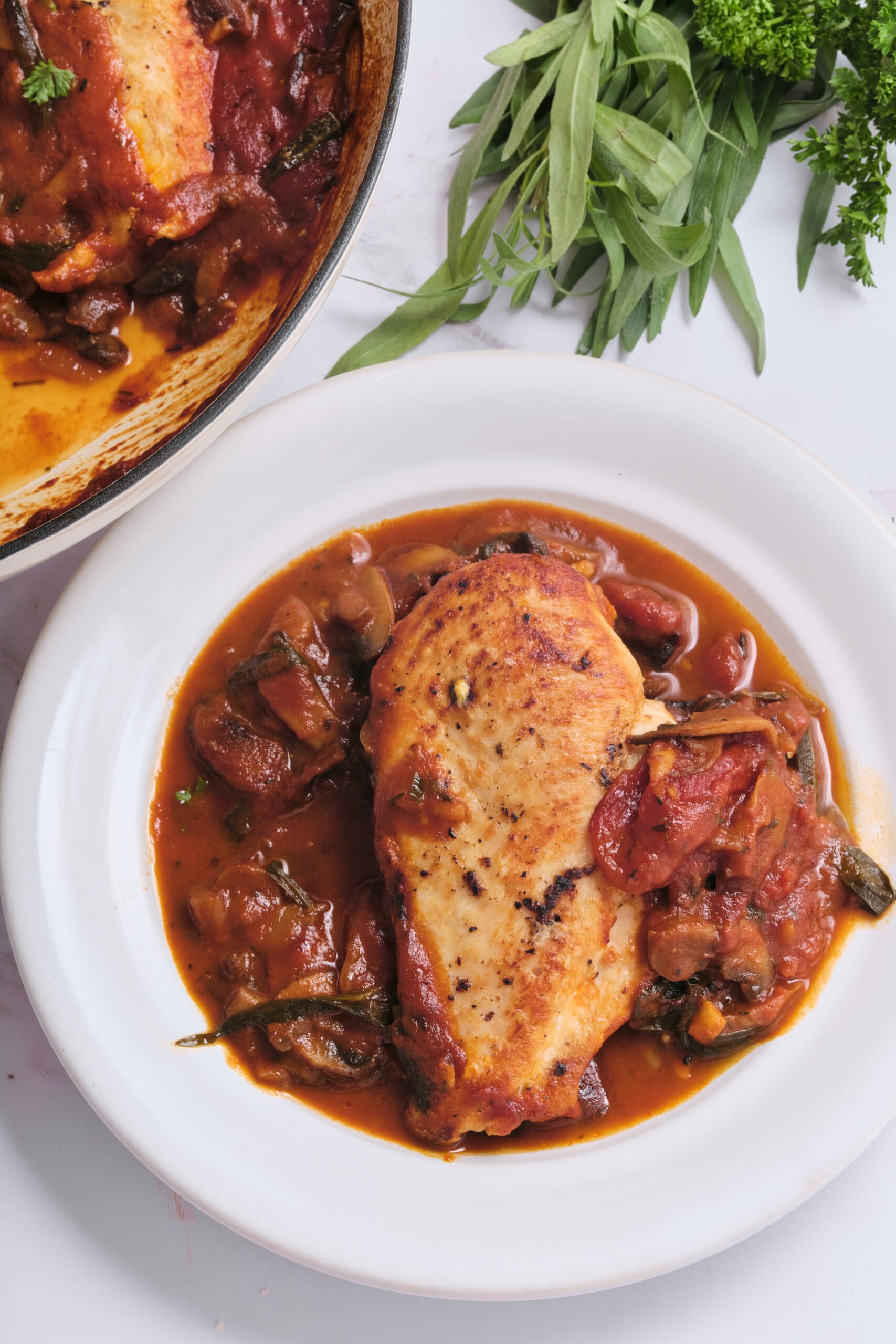 Chicken Chasseur Recipe - foodfaithfitness