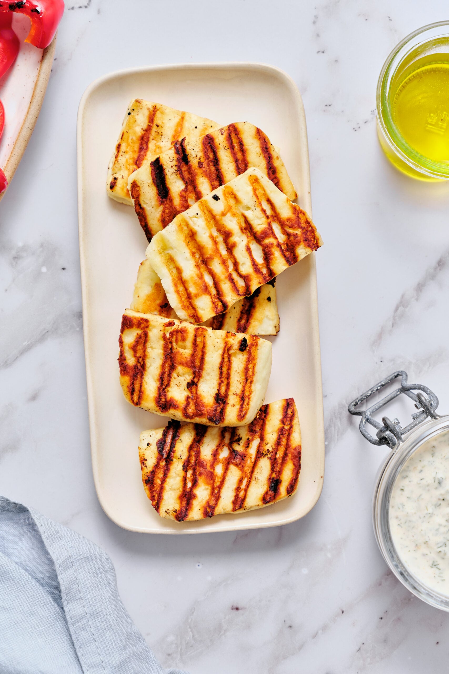 Grilled Halloumi Cheese - foodfaithfitness