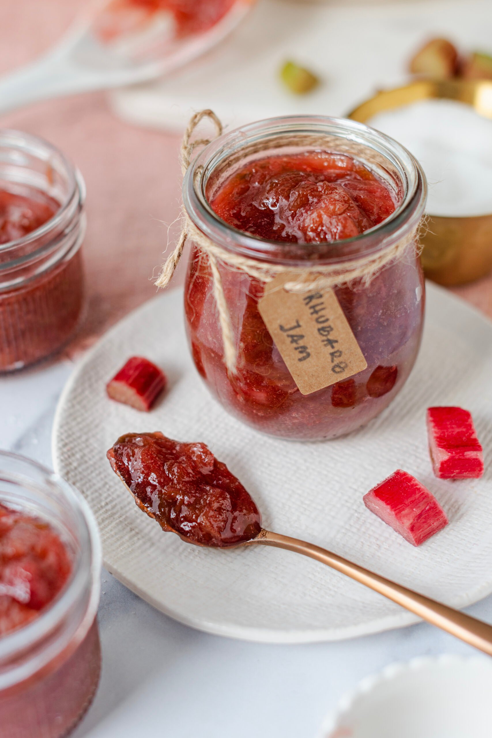 Rhubarb Jam - foodfaithfitness