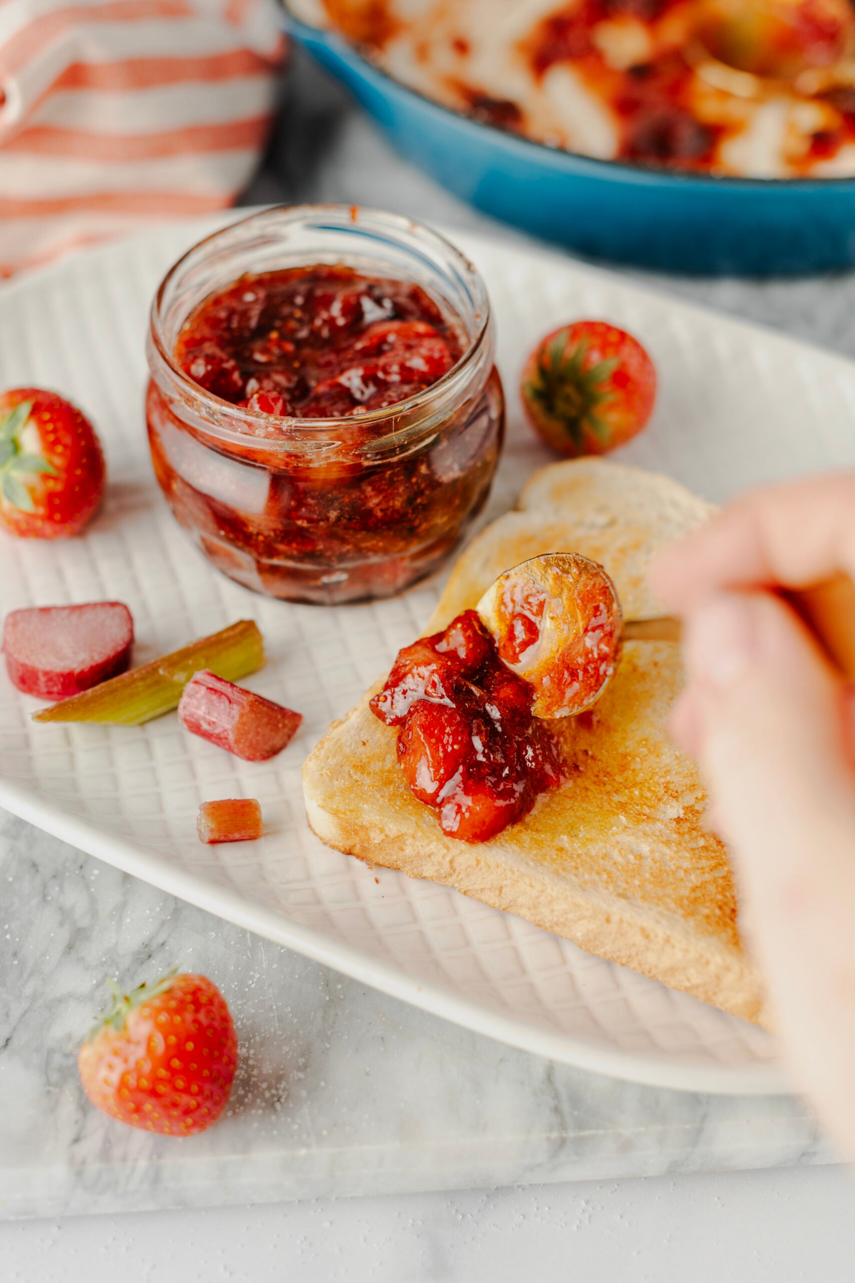 Strawberry Rhubarb Jam - foodfaithfitness