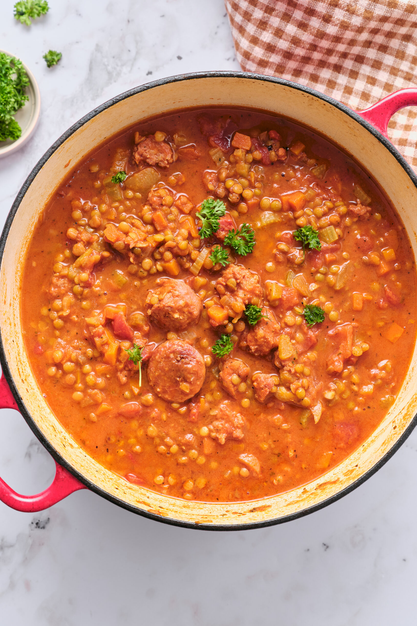 Sausage and Lentil Soup - foodfaithfitness
