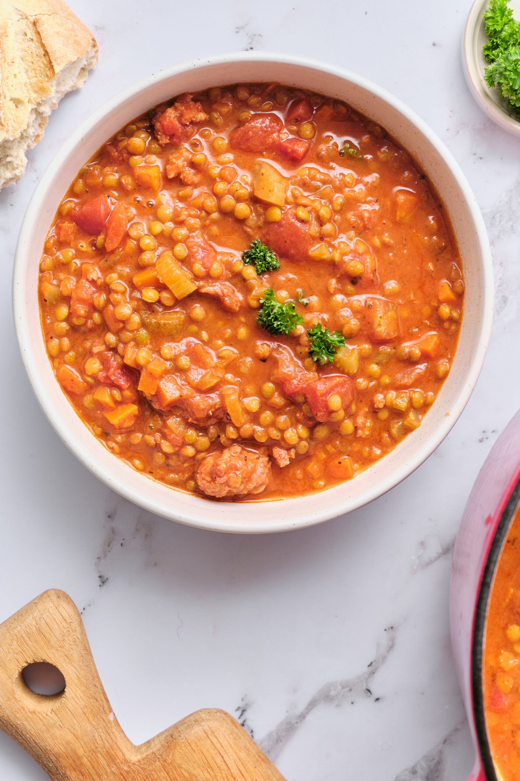 Sausage and Lentil Soup - foodfaithfitness