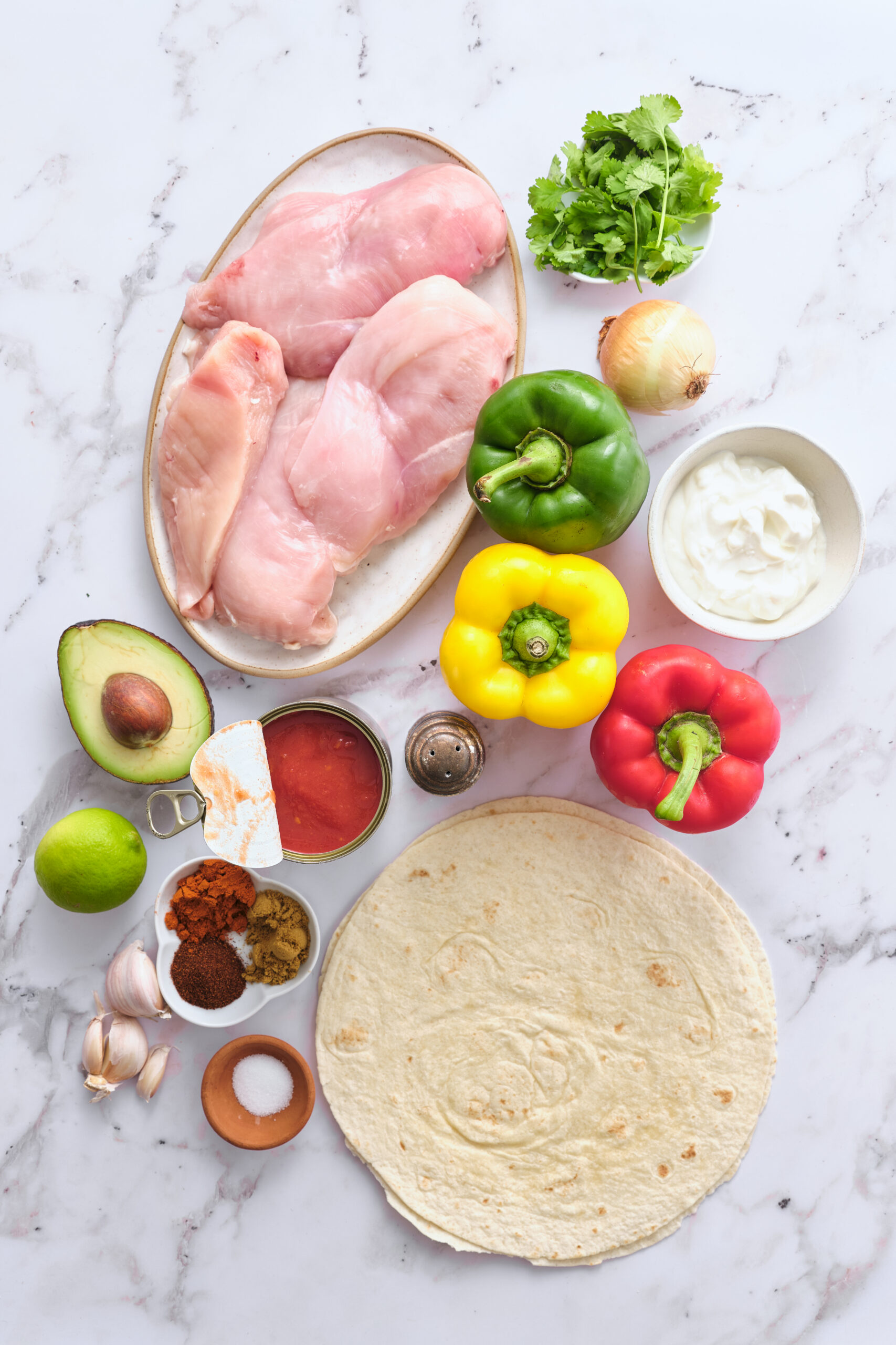 Slow-Cooker Chicken Fajitas - Ingredients