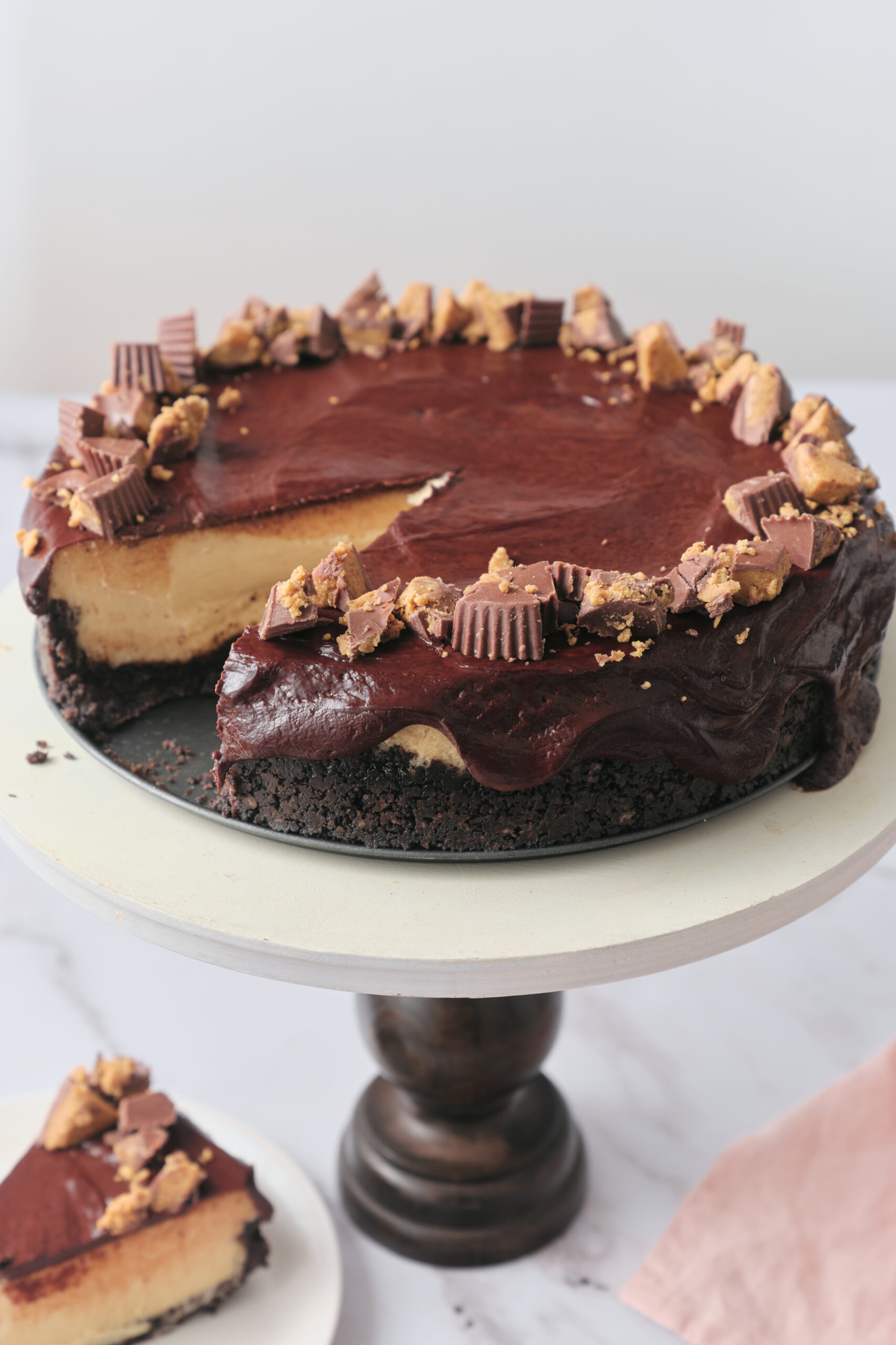 Peanut Butter Cheesecake Recipe - foodfaithfitness