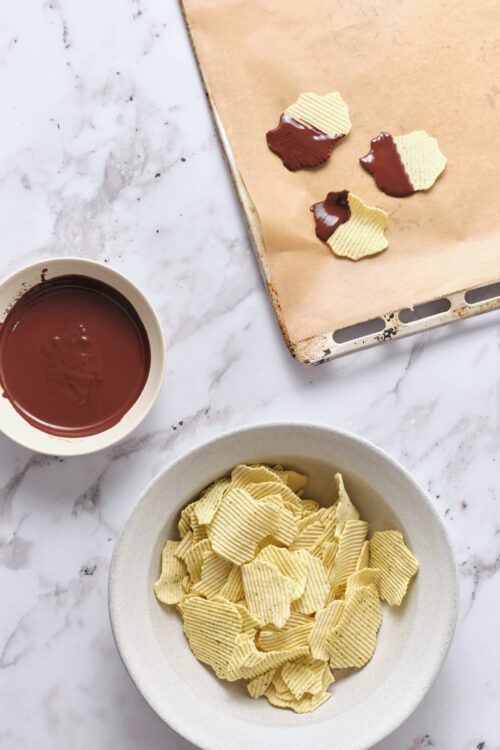 Chocolate Covered Potato Chips - Step 3