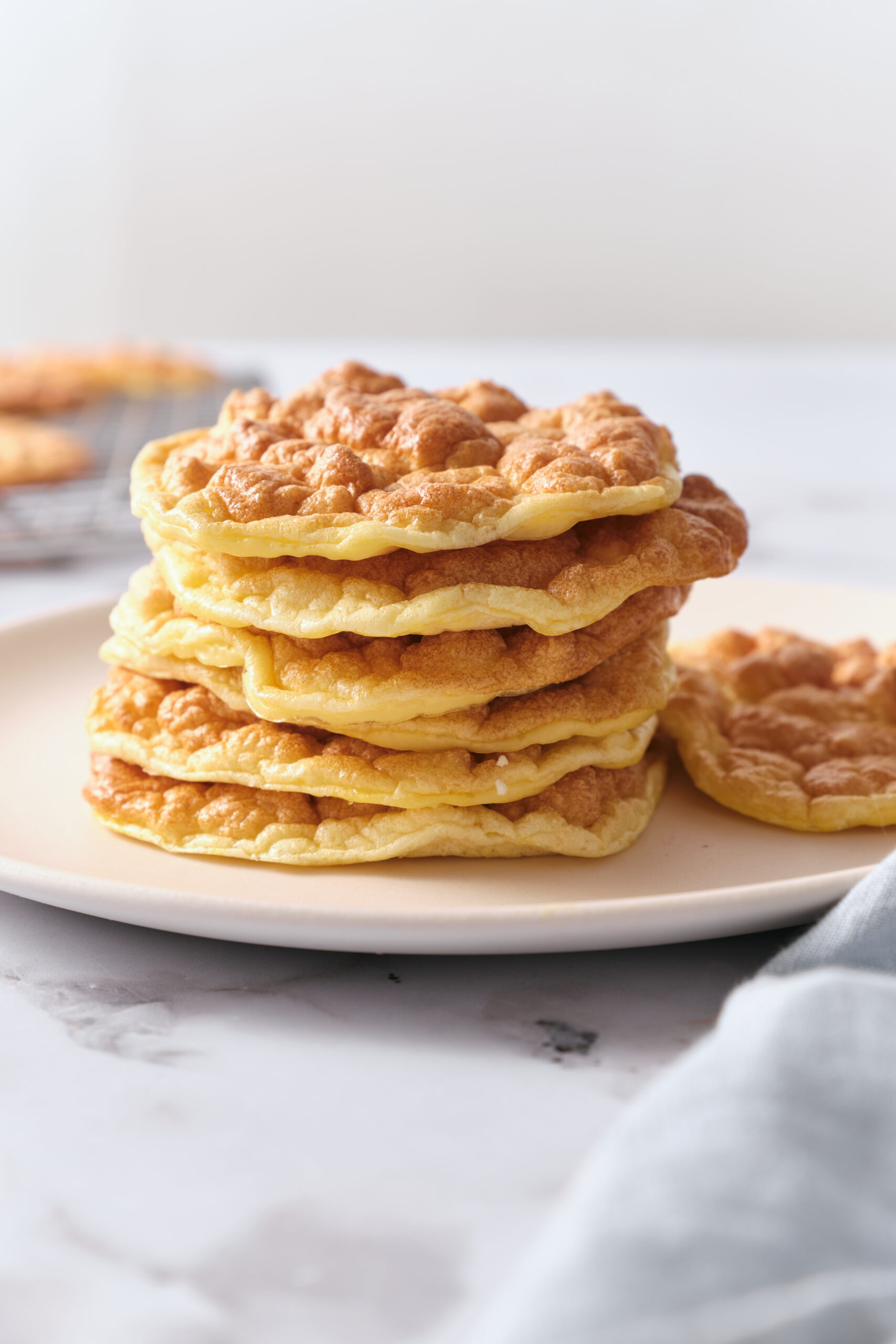 Cloud Bread stacked side shot