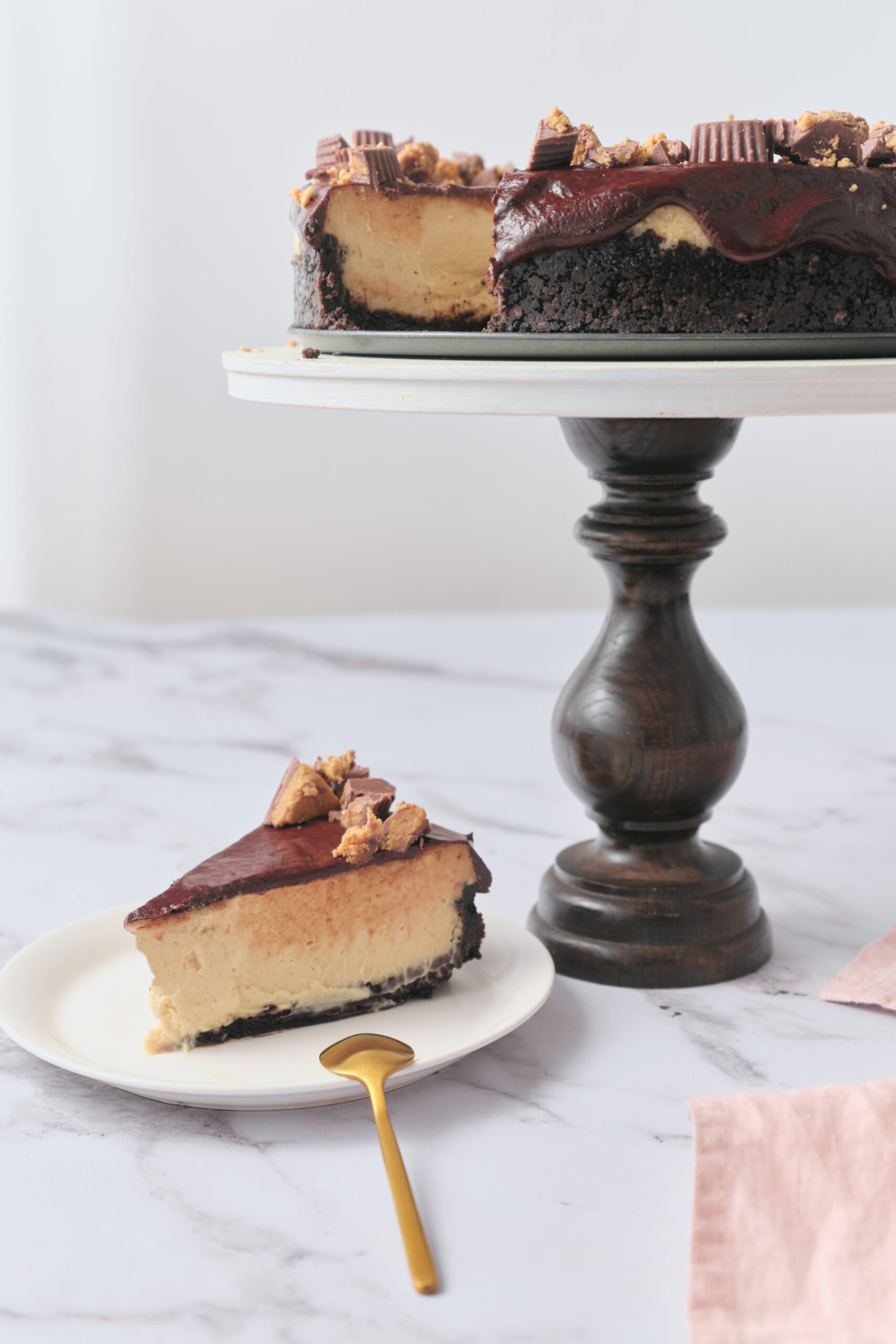Peanut Butter Cheesecake Recipe - foodfaithfitness